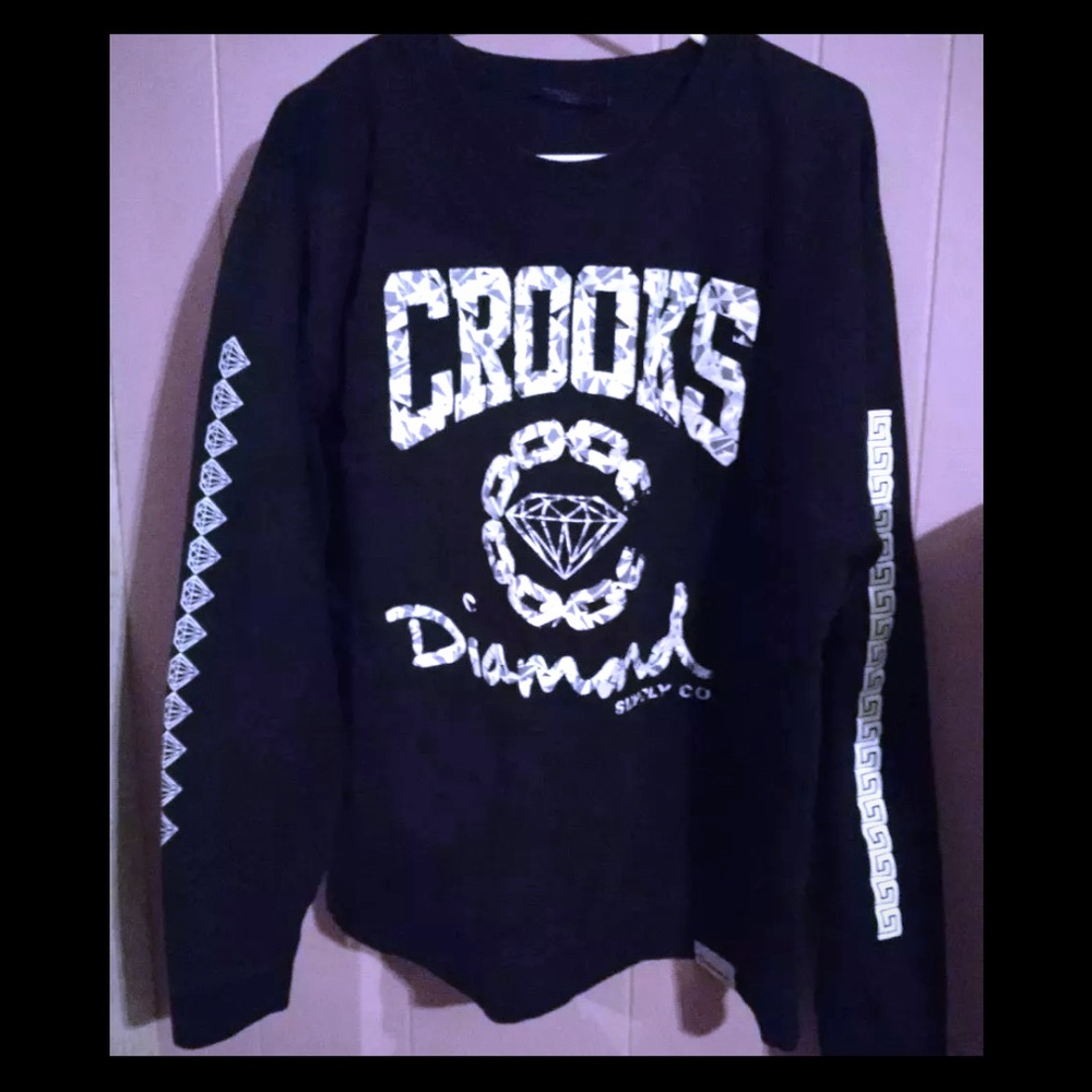 Crook and Castles/Diamond Supply co sweatshirt